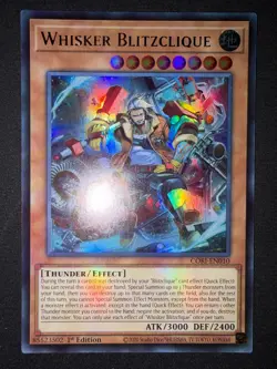Yu-Gi-Oh! Chaos Origins Whisker Blitzclique CORI-EN010 Ultra Rare 1st Edition - Image 2