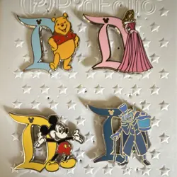Disney Pooh D, Aurora D, Mickey D and Hatbox D -Selling as a set - Image 1
