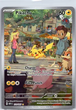 Pikachu 173/165 Illustration Rare 151 Pokemon Near Mint - Image 1