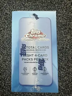 Topps Chrome UCC Uefa Club Competitions Sapphire Edition 2025-26 Sealed Box - Image 4