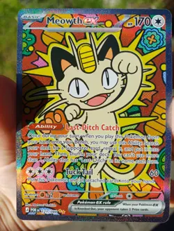 Meowth ex 121/088 Perfect Order SIR Pokemon TCG English (NM/M) - Image 1