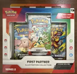 Pokemon TCG First Partner Illustration Collection Series 2 3 Packs Promo English - Image 1