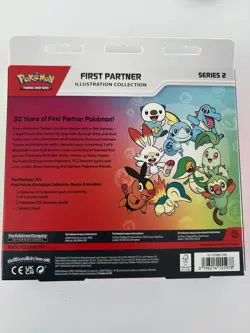 Pokemon TCG First Partner Illustration Collection Series 2 Promo w/ 3 Packs - Image 2