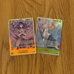 One Piece CCG Nami SR EB03-053 SR + Robin SR - Image 1