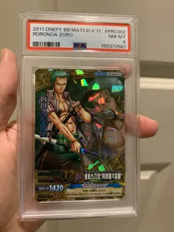 Psa 8 2011 ONE PIECE ONEPY BERRY BERRY MATCH VOL.11 PRC002 RORONOA ZORO - Image 1