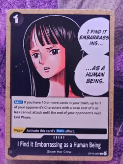I Find It Embarrassing as a Human Being OP15-097 Kami's Island One Piece NM - Image 1