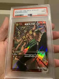 2012 MIRACLE BATTLE CARDDASS ONE PIECE All KIRA PACK OPALL01 7 RORONOA ZORO - Image 2