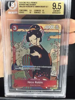 BGS 9.5 Nico Robin #017 One Piece English 1st Anniversary Set 2024 GEM MT - Image 4