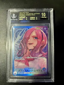 One Piece Card Game Vinsmoke Reiju OP06-042 Alt Art Foil JP BGS 10 Black Label - Image 1