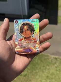 Bandai One Piece Card Game Portgas D. Ace ST15-005 SP Alt Art Holo Eng 6000 - Image 2
