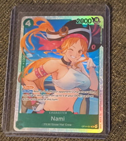 Bandai One Piece CCG Nami The Best OP14-031 Special Alt Art Foil EN 4C 2K - Image 1