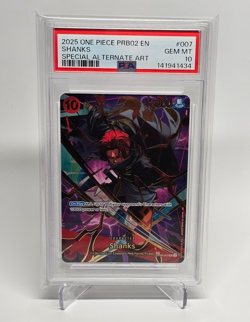 One Piece PRB02 Shanks SP Alt Art OP06-007 SP - PSA 10 Gem Mint - Image 3