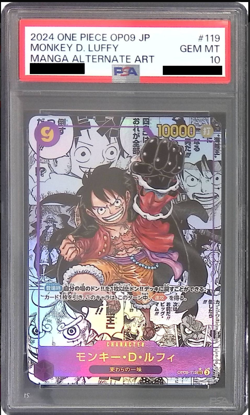 PSA 10 Luffy OP09-119 Manga Alt Art Emperors in the New World ONE PIECE Japanese - Image 1
