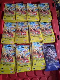 one piece op 14 op15 tcg adventure on kamis island the azure seas seven 60 pack - Image 1