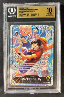 Monkey.D.Luffy (OP15-098) Alt Art L Adventure on Kami's Island BGS 10 Pristine - Image 1