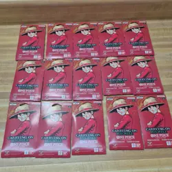 One Piece TCG OP-13 Carrying On His Will Sleeved Booster Pack Lot of 15 English - Image 1