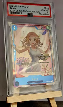 2024 KAYA One Piece OP03-044 CS Celebration Pack EN Foil PSA 10 GEM MINT - Image 1