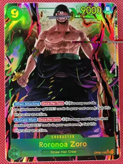 Roronoa Zoro OP06-118 Parallel Alt Art SEC-Wings of Captain-ONE PIECE NM - Image 1