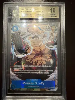 Monkey.D.Luffy - OP11-058 (TR) OP11-058 TREASURE Beckett BGS 10 Pristine OP13 - Image 2