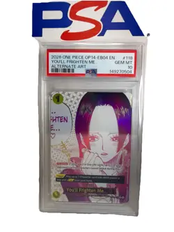 PSA 10 You'll Frighten Me Alternate Art Boa One Piece 2026 OP14-EB04 EN #118 - Image 1