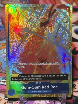 GUM GUM RED ROC - One Piece OP04-056 - AA Alt Art Rare R - PRB01 - Image 1