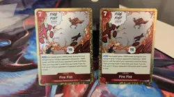 2x Fire Fist OP15-020 R Foil - One Piece TCG English Playset-NM-M - Image 1