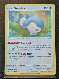 Snorlax 131/185 Holo Rare Vivid Voltage Pokemon Holo Near Mint - Image 2