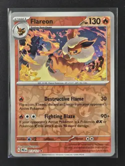 Flareon 013/131 Holo Prismatic Evolutions Pokemon Reverse Holo NM - Image 1