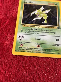 Scyther 10/64 Jungle Holo Wotc Pokemon Card 1999 Played - Image 4