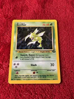 Scyther 10/64 Jungle Holo Wotc Pokemon Card 1999 Played - Image 5