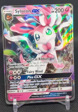 Pokemon Sylveon GX 92/145 Sm-Guardians Rising Holo NM - Image 1