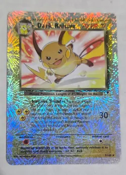Pokemon Dark Raichu Reverse Holo Legendary Collection. RARE #7/110 LP - Image 1