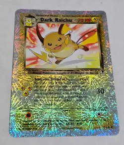 Pokemon Dark Raichu Reverse Holo Legendary Collection. RARE #7/110 LP - Image 2