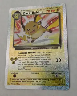 Pokemon Dark Raichu Reverse Holo Legendary Collection. RARE #7/110 LP - Image 5