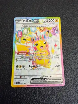 Pokemon Pikachu TCG EX Ultra Rare Surging Sparks 219/191 NM - Image 1