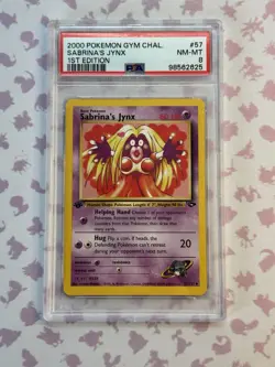 Sabrinas Jynx 59/132 VLP Gym Heroes Pokemon Card PSA 8 - Image 1