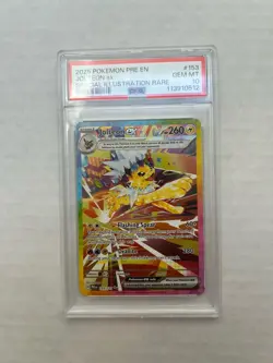 Pokemon TCG Jolteon ex 153/131 Prismatic Evolutions Holo PSA 10 Gem Mint - Image 1
