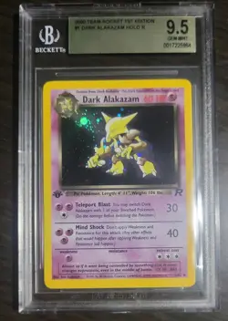 Pokemon Dark Alakazam Team Rocket 1st Edition Holo Rare #1 BGS 9.5 Gem Mint - Image 1