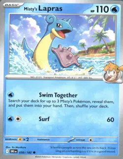 Misty's Lapras 050/182 Common Destined Rivals Pokemon Near Mint - Image 1