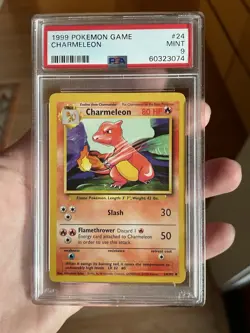 Wizards of the Coast 1999 Pokemon TCG Charmeleon Base Set 24/102 PSA 9 - Image 1
