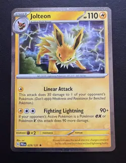 Jolteon 029/131 Cosmos Holo Promo Prismatic Evolutions Costco Tin Pokemon TCG NM - Image 1