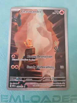 Pokemon TCG Charmander 168/165 Scarlet Violet 151 Illustration Rare - Image 1