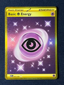 Pokemon SV: Scarlet & Violet 151 Psychic Basic Energy 207/165 Hyper Rare NM - Image 1