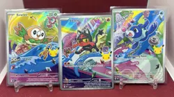 Pokemon TCG First Partner Illustration Collection Series 1 Alola Gen 7 Starters - Image 1