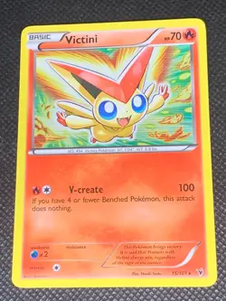 Victini 15/101 Holo - Noble Victories Pokemon Card - LP - Image 1