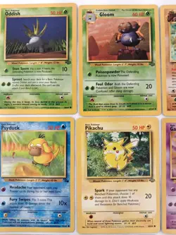 Vintage Pokemon Lot Of 9 WOTC Base Set Jungle Fossil Lot Unlimited MP-LP - Image 2