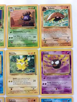 Vintage Pokemon Lot Of 9 WOTC Base Set Jungle Fossil Lot Unlimited MP-LP - Image 4