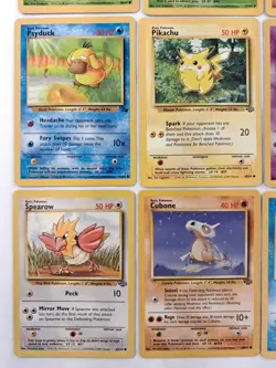 Vintage Pokemon Lot Of 9 WOTC Base Set Jungle Fossil Lot Unlimited MP-LP - Image 5