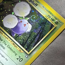 Pokemon TCG Jumpluff Neo Genesis Holo Card 7/111 (cool Swirl) Unlimited Rare, LP - Image 2