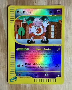 Mr. Mime Aquapolis Reverse Holo 95a/147 Pokemon TCG LP - Image 1